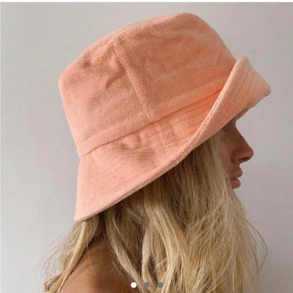 Lack Of Color Peach Terry Bucket Hat Nwt - image 2